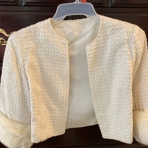 Vintage Mini Jacket with faux fur caps